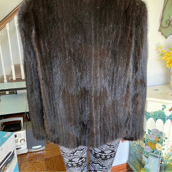 COPY - Vintage Dark Ranch Mink Fur Jacket - Picture 9 of 11